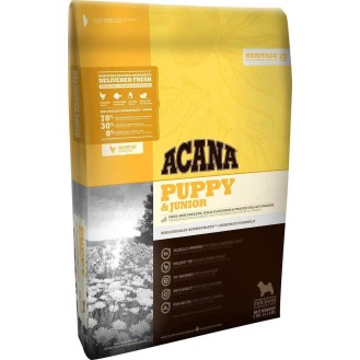 Acana Puppy & Junior 17kg Dry Food for Medium Breed Puppies Grain Free with Poultry / Fish Acana Puppy & Junior 17kg Dry Food for Medium Breed Puppies Grain Free with Poultry / Fish