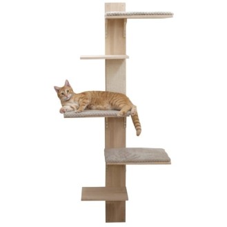 Wall-Mounted Cat Tree Timber Wall-Mounted Cat Tree Timber
